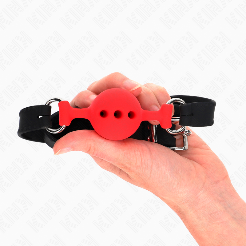 Full Silicone Ball Gag - Red (S Size)