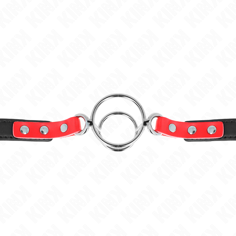Adjustable O-Ring Bondage Gag in Red