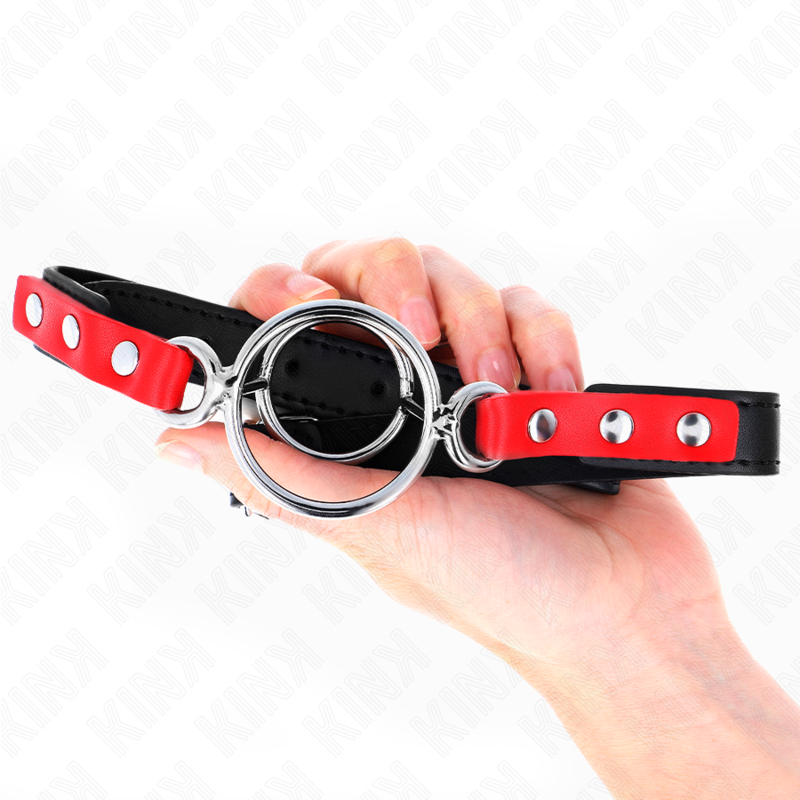 Adjustable O-Ring Bondage Gag in Red