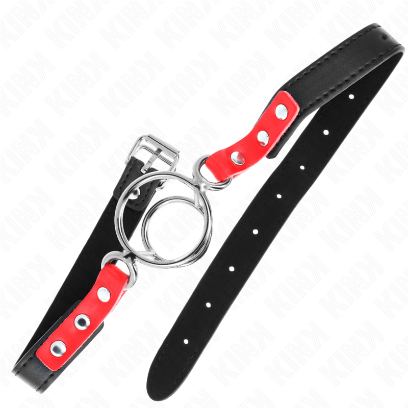 Adjustable O-Ring Bondage Gag in Red