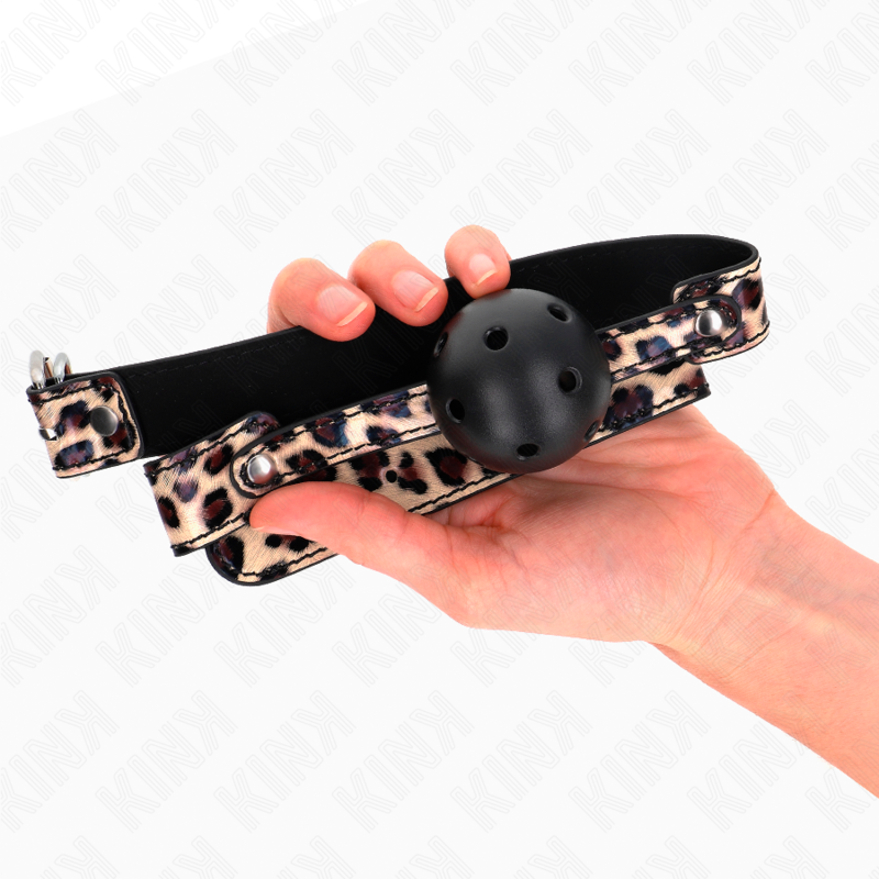 Leopard Print 4.5cm Ball Gag