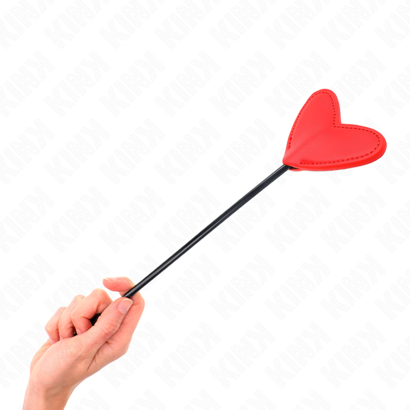 Paleta de Bondage en Forma de Corazón Rojo 33cm