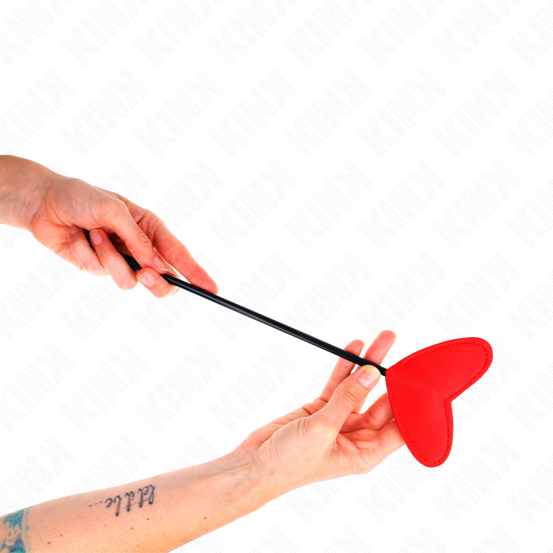 Paleta de Bondage en Forma de Corazón Rojo 33cm