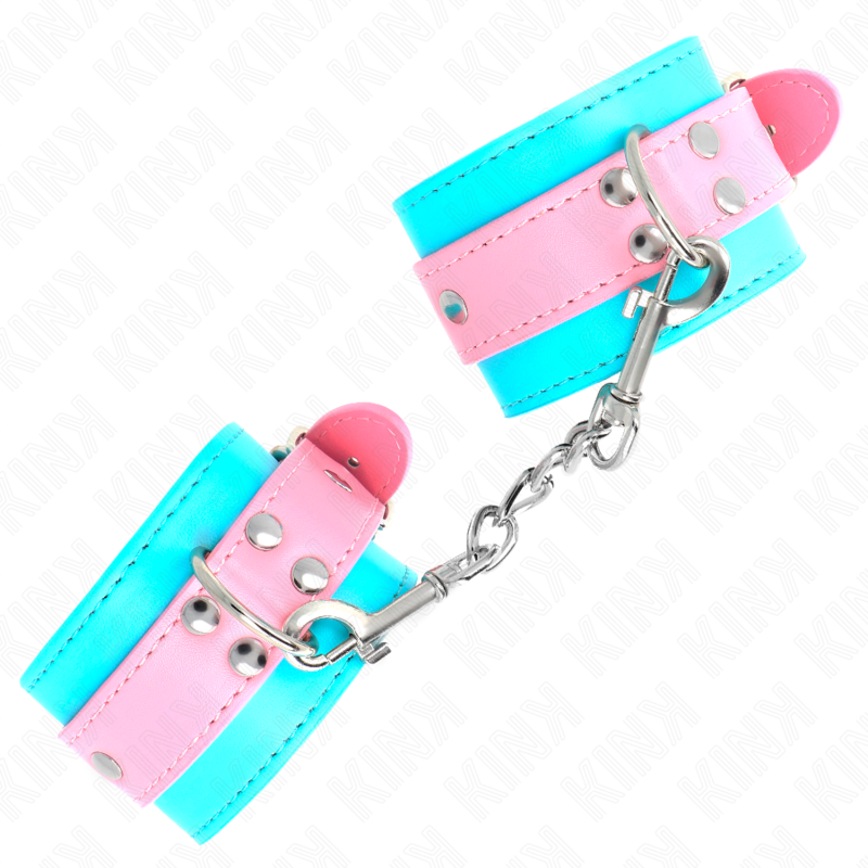 Adjustable Wrist Restraints - Blue/Pink