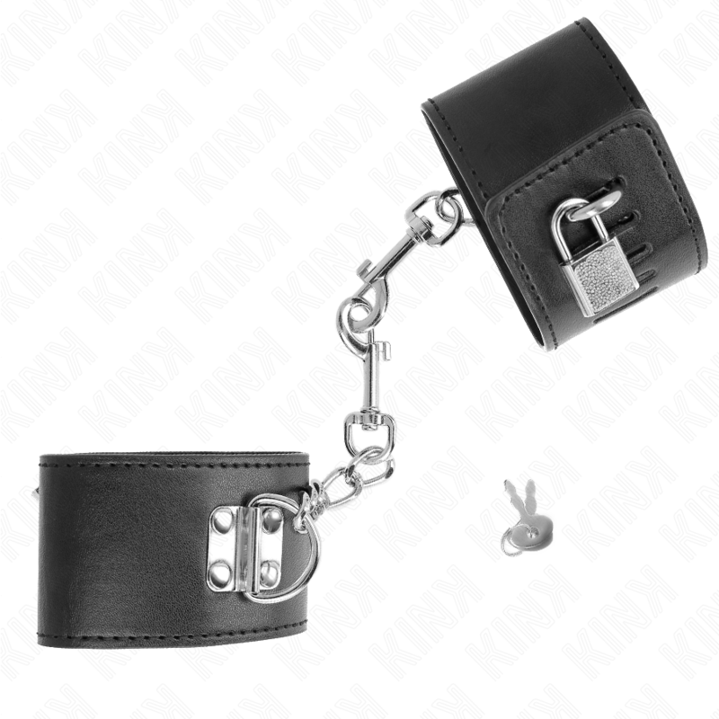 Black Adjustable Wrist Restraints with Lock