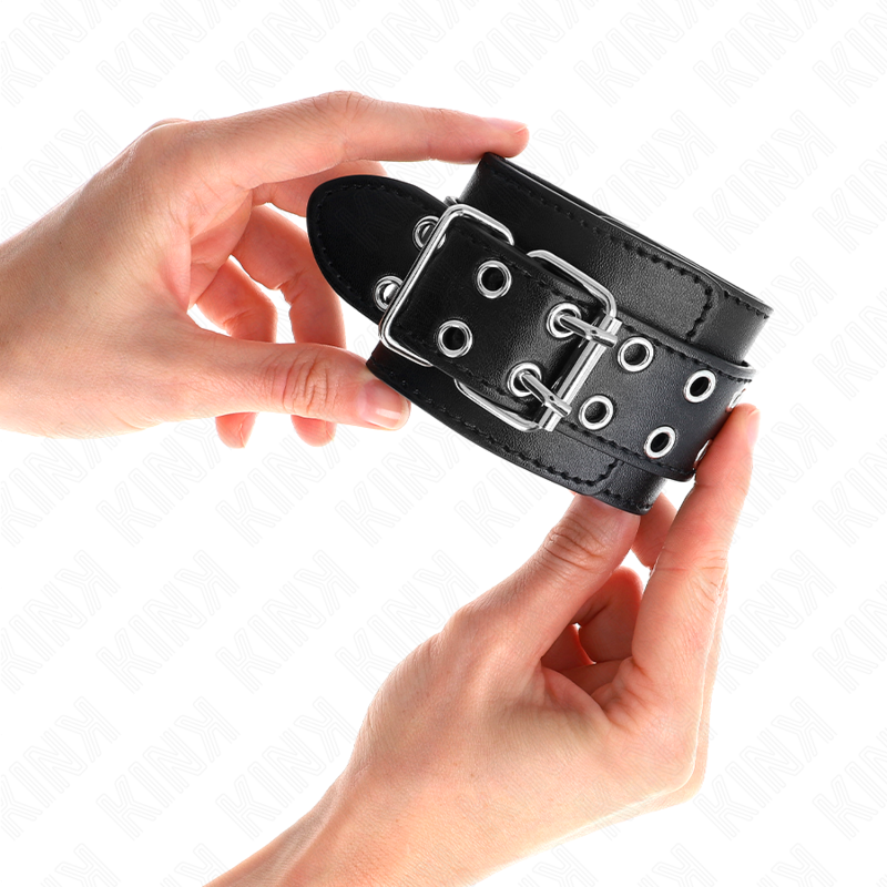 Black Double Buckle Wrist Restraints