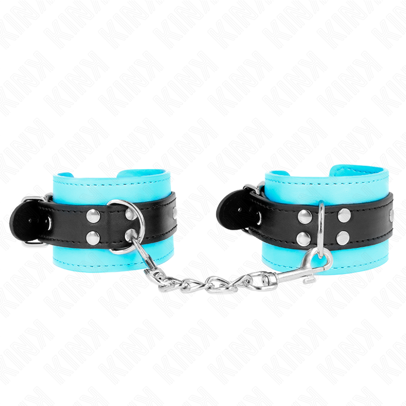 Blue Fur Lined Hook Wrist Restraints