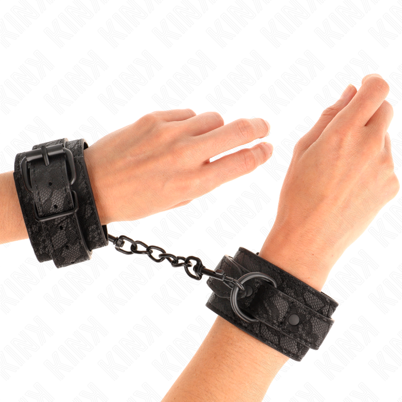 Black Lace Adjustable Wrist Cuffs