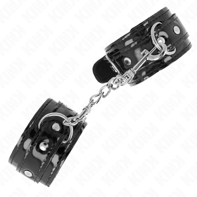 Glossy Neoprene Adjustable Wrist Cuffs