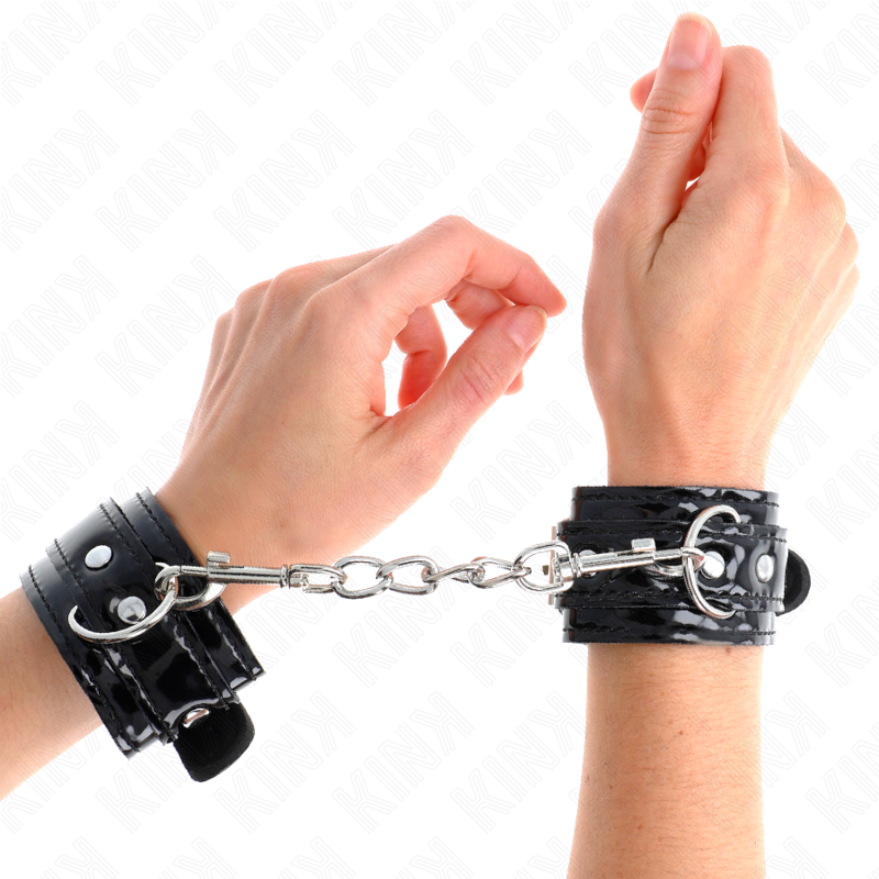 Glossy Neoprene Adjustable Wrist Cuffs