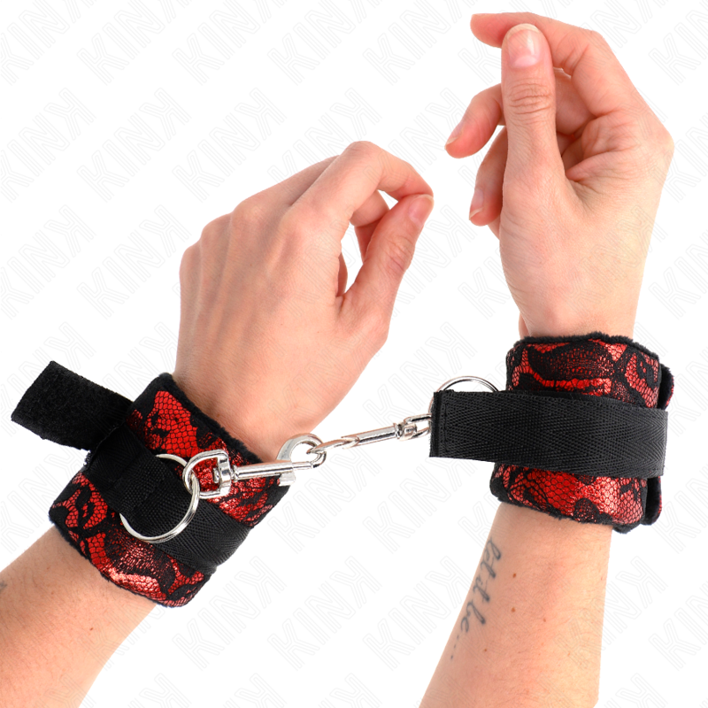 Esposas para Muñecas Rojo-Negro Scandal