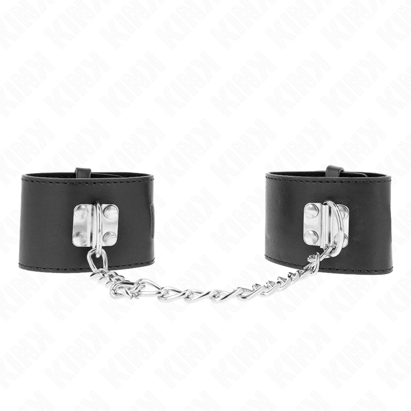 Black Adjustable Wrist Restraints with Chain