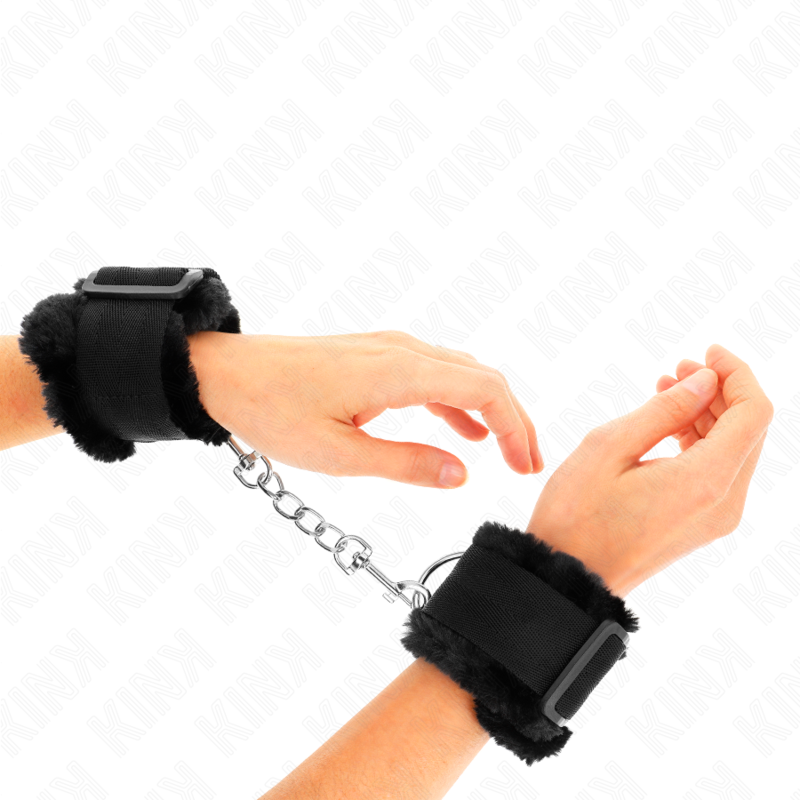 Plush Fur-Lined Adjustable Wrist Restraints