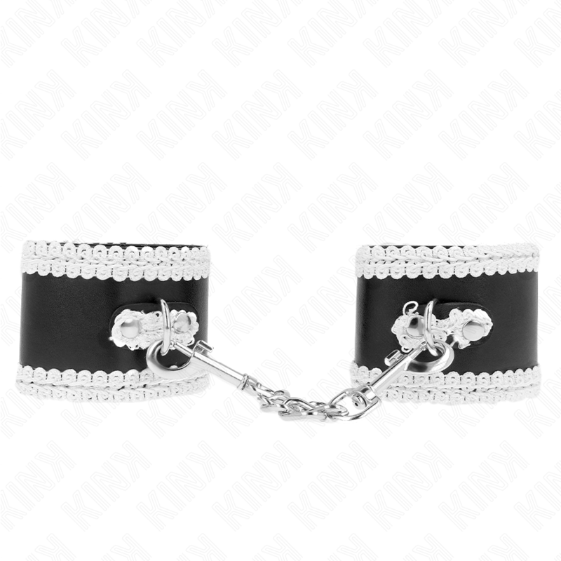 Black Lace Wrist Restraints (Adjustable)
