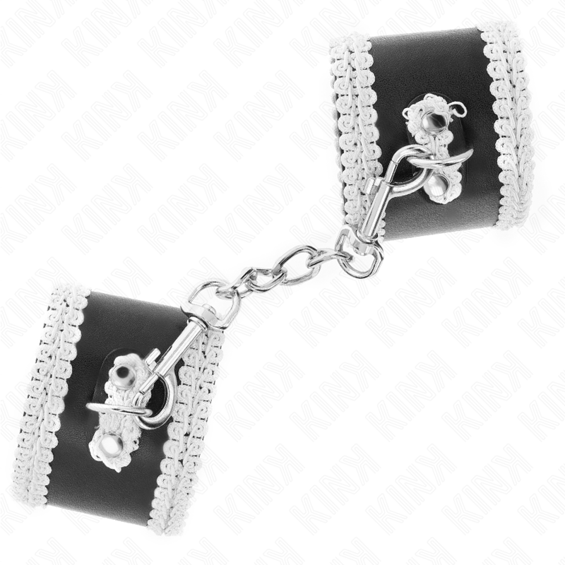 Black Lace Wrist Restraints (Adjustable)