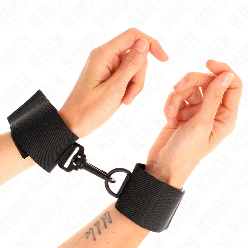 Elegant Black Nylon Wrist Restraints