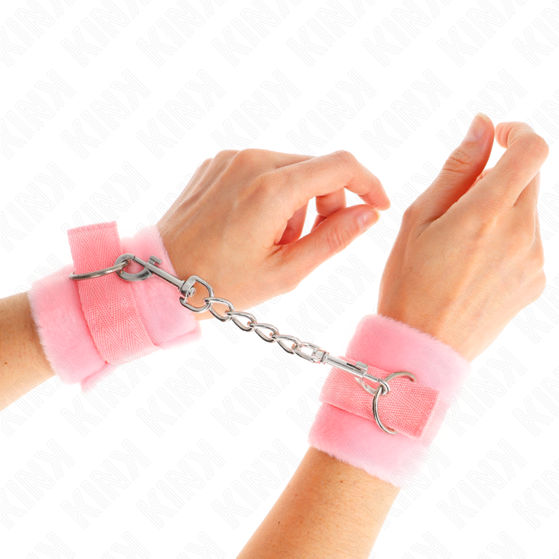 Pink Fur Hand Cuffs for Beginners