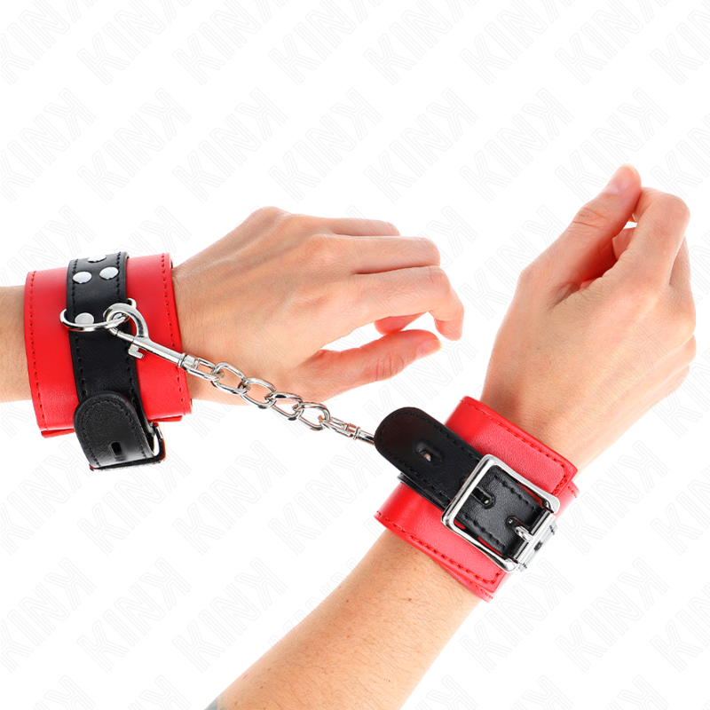 Adjustable Red Wrist Restraints
