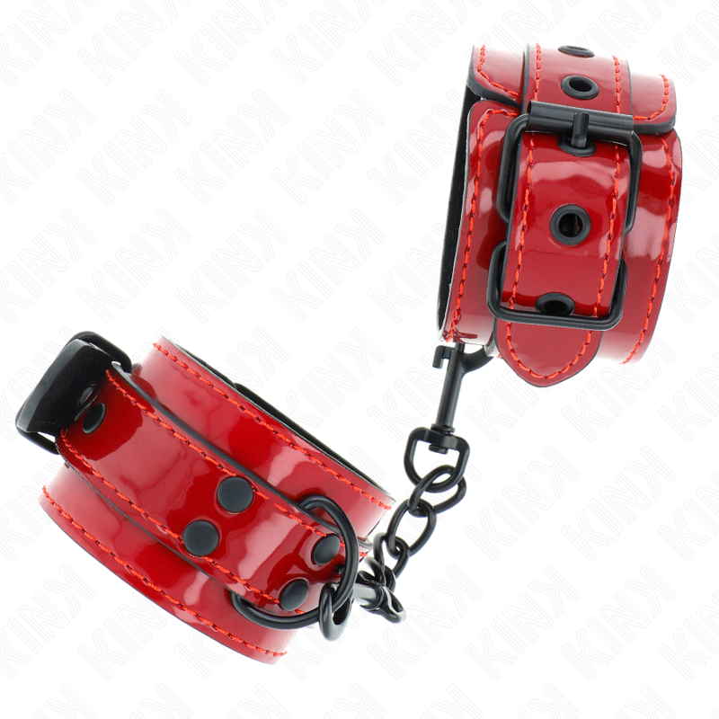 Luxe Dark Red Bondage Wrist Cuffs