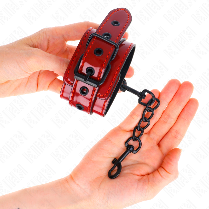 Luxe Dark Red Bondage Wrist Cuffs