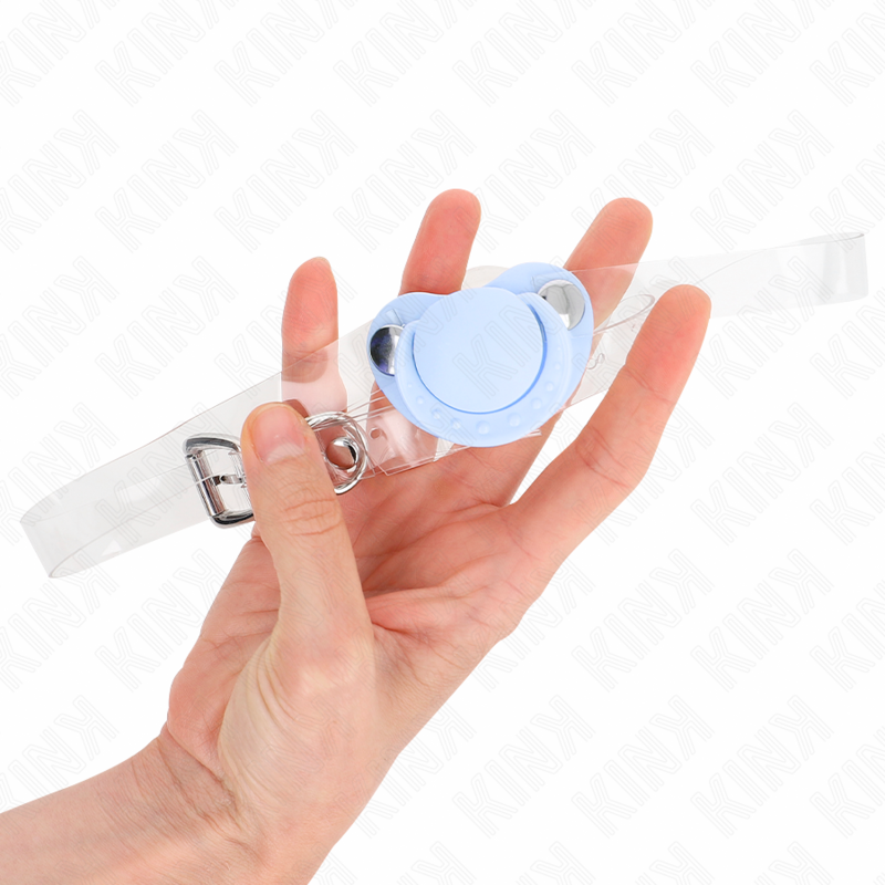 Light Blue Adjustable Pacifier Gag