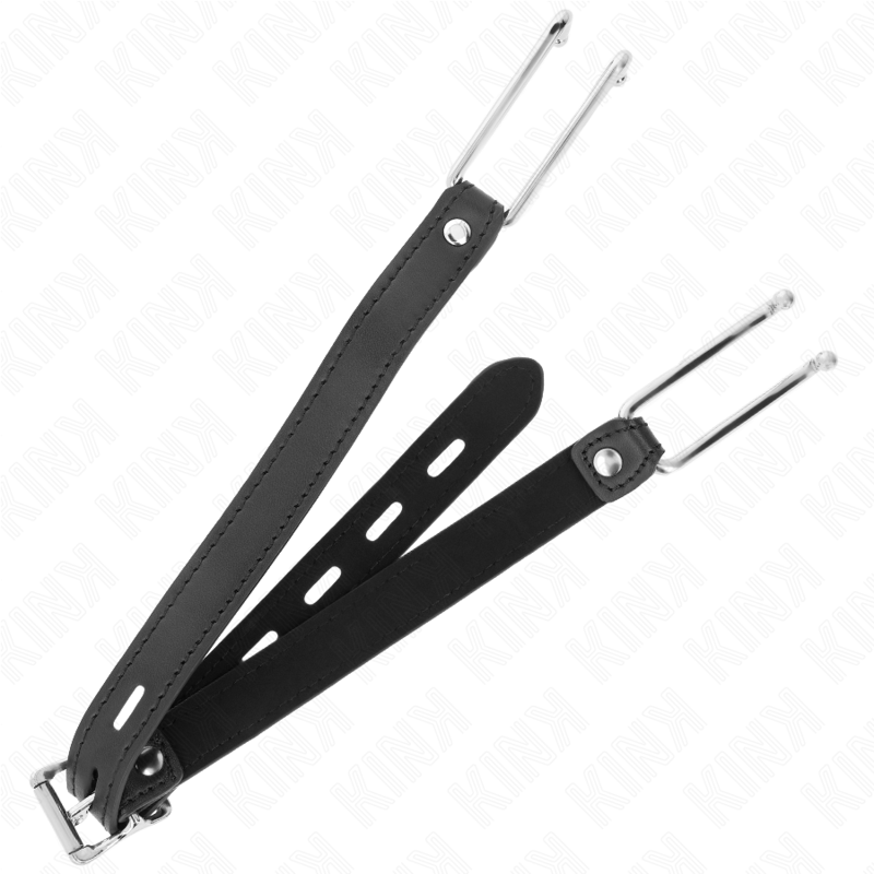 Adjustable Metal Hook Gag with Leatherette Strap