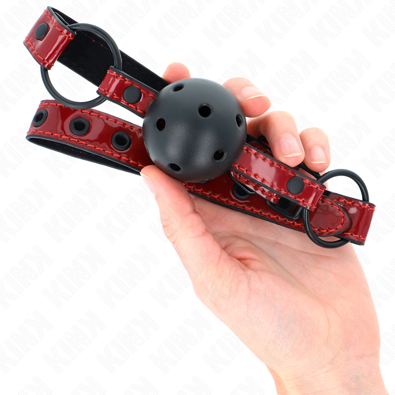 Adjustable Leatherette Ball Gag 4.5cm
