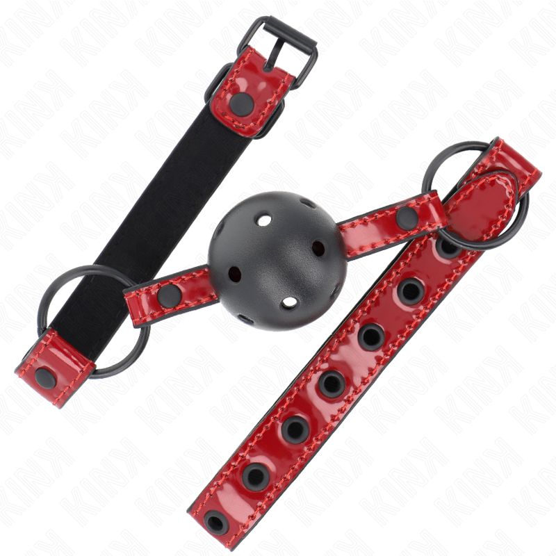 Adjustable Leatherette Ball Gag 4.5cm