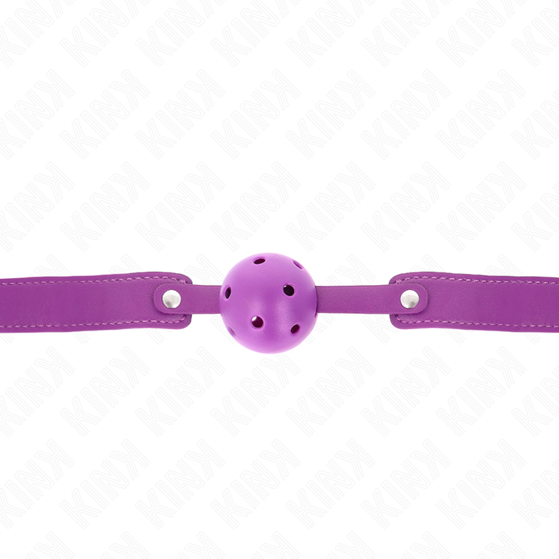 Purple Breathable Ball Gag 4.5 cm