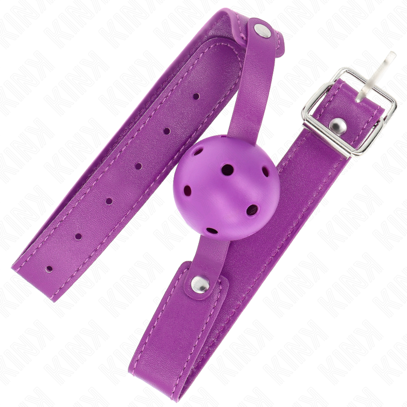 Purple Breathable Ball Gag 4.5 cm