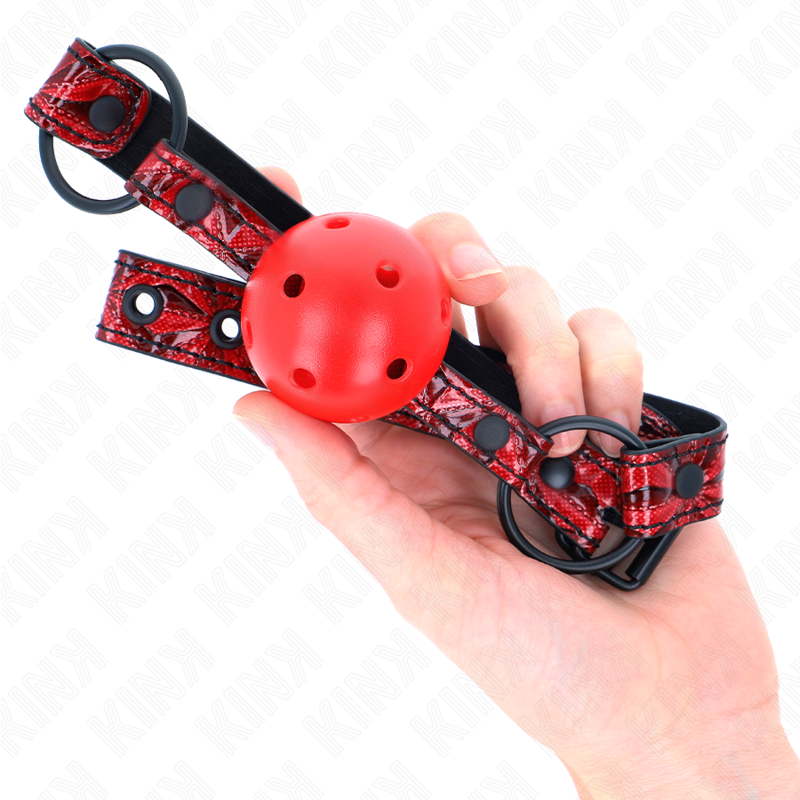 Diamond Pattern Ball Gag 4.5cm Adjustable