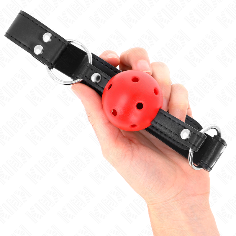 Breathable 4cm Ball Gag with Leather Strap
