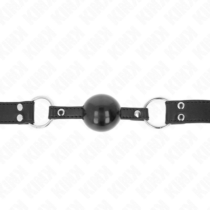 Adjustable Soft Ball Gag with Leatherette Strap