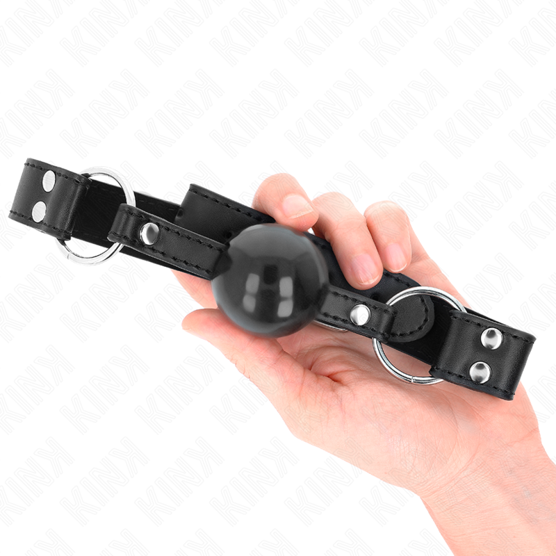 Adjustable Soft Ball Gag with Leatherette Strap