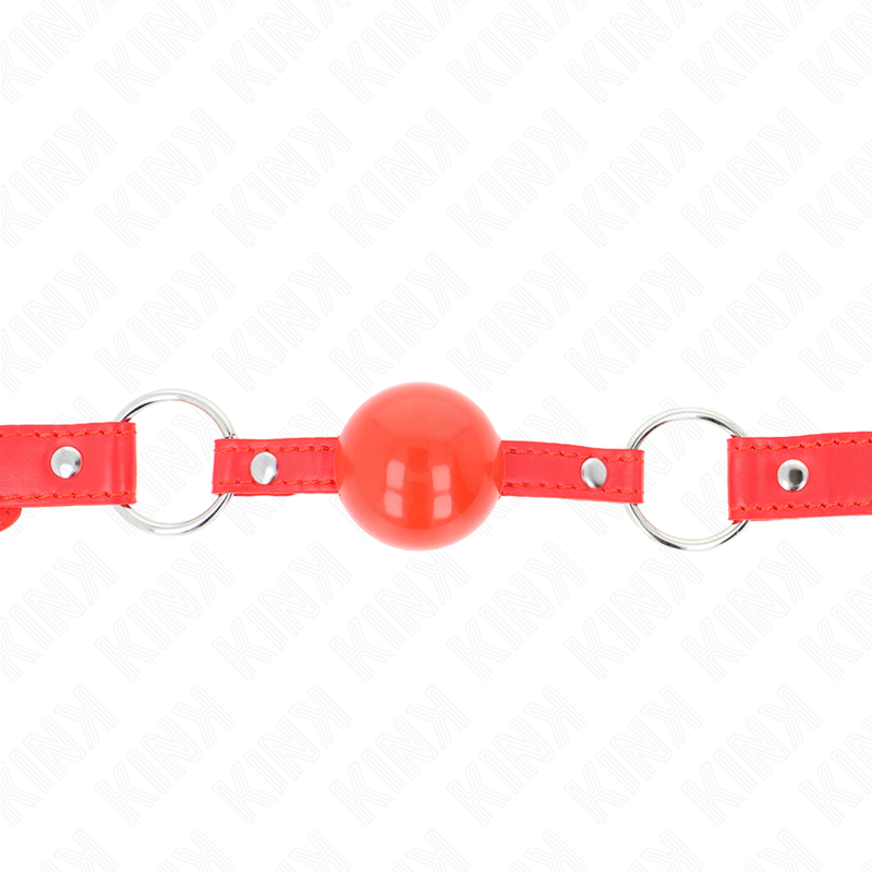 TPE Ball Gag with Lock 4cm - Red