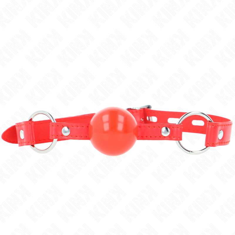 TPE Ball Gag with Lock 4cm - Red
