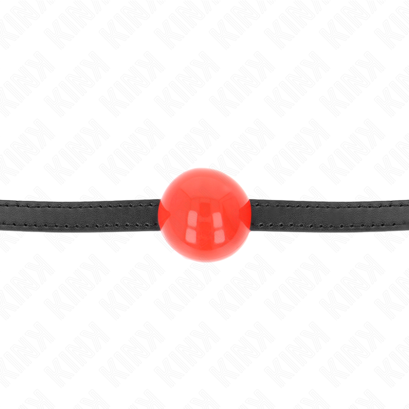 Red Solid Ball Gag 4cm with 65cm Strap