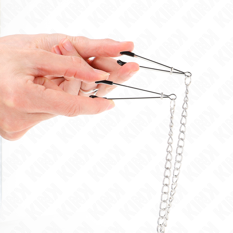 Triple Nipple & Clit Clamps with Chain