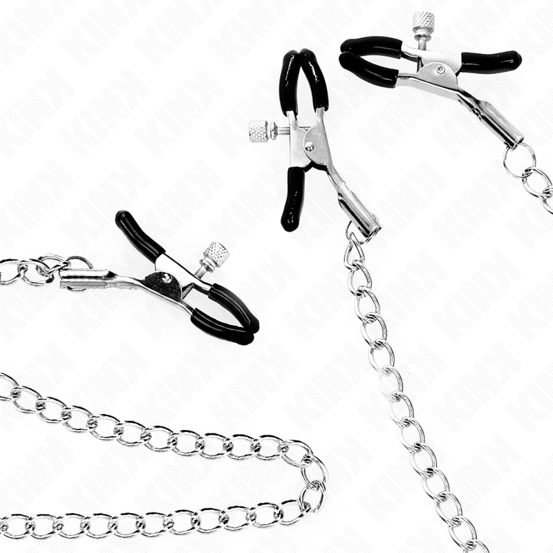 Triple Nipple & Clit Clamps With Chain