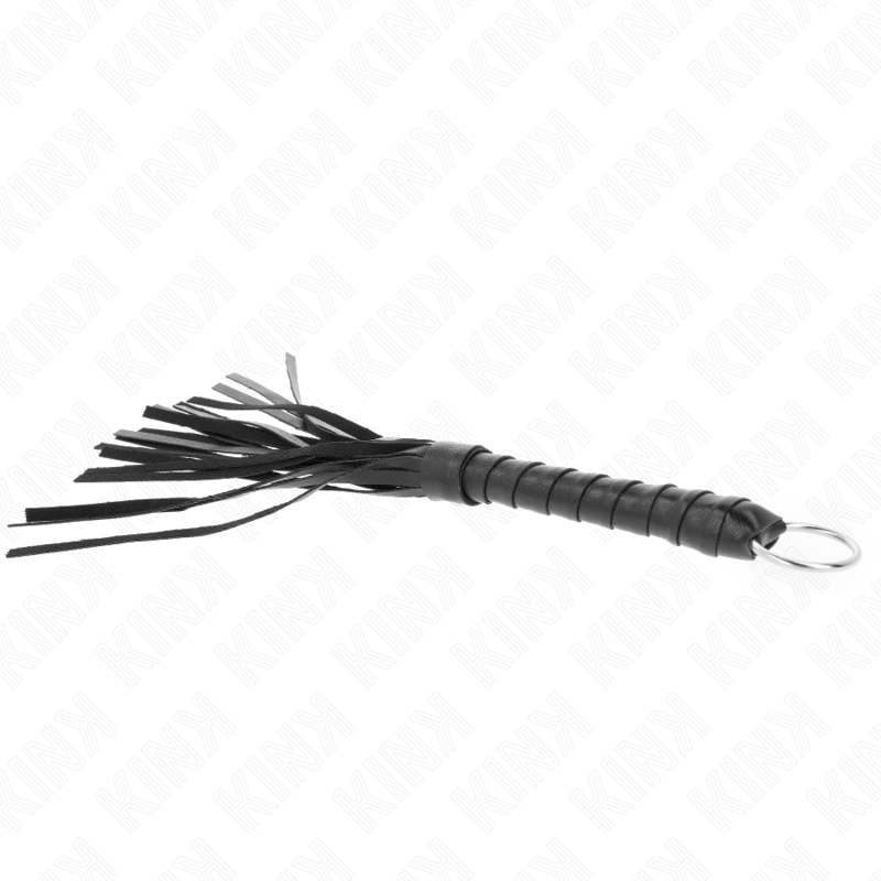 Elegant Mini Black Bondage Whip 28cm