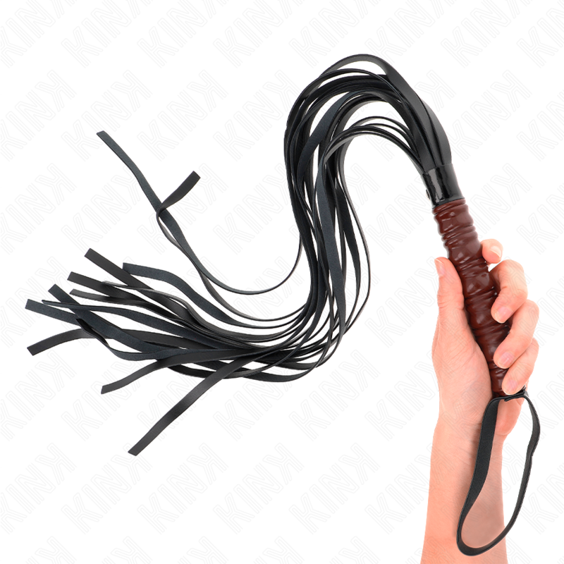 Elegant Mahogany Bondage Whip 53cm