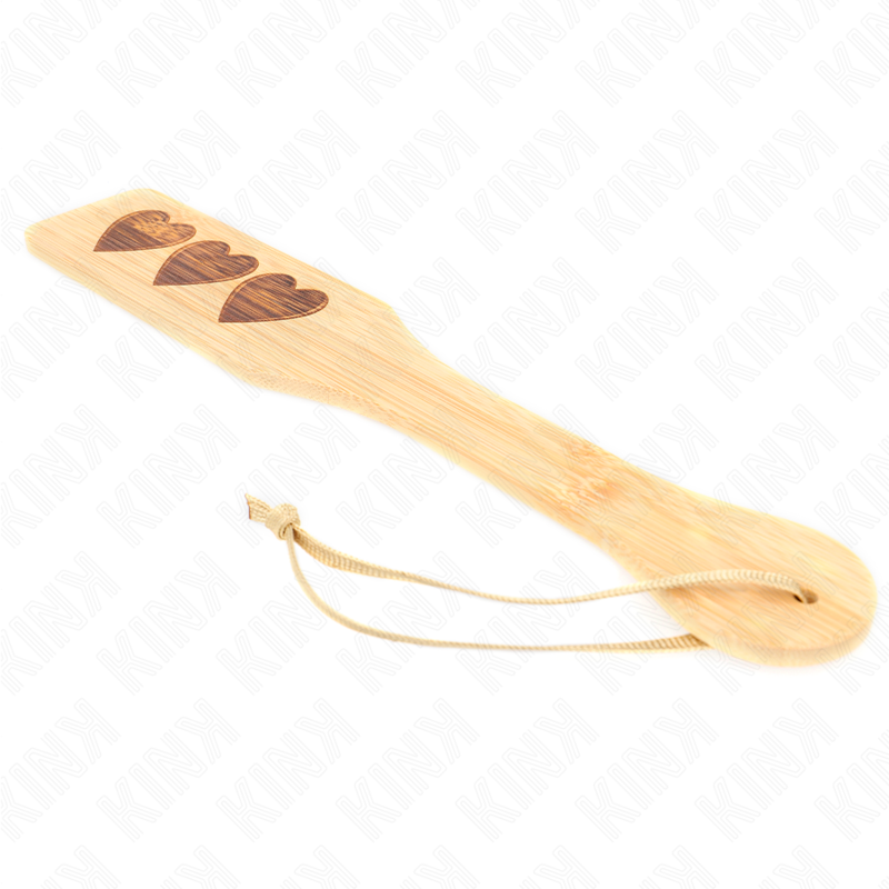 Bamboo Heart Design Bondage Paddle