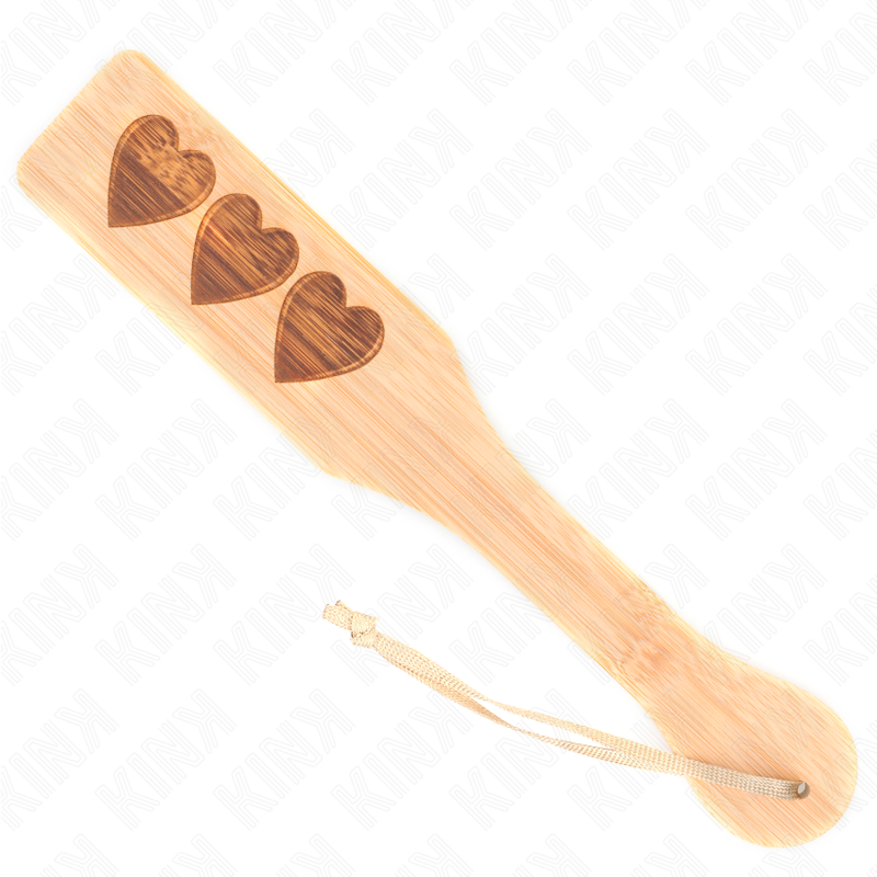 Bamboo Heart Design Bondage Paddle