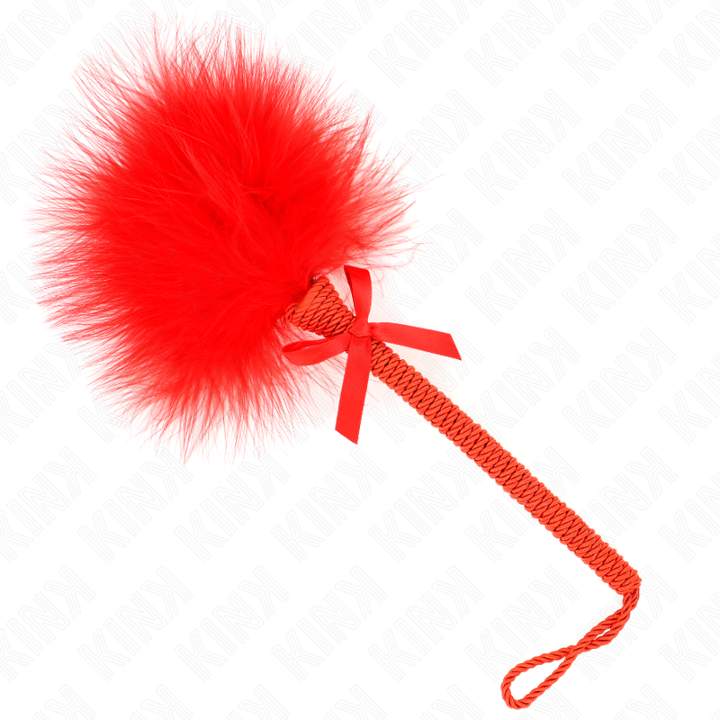 Bondage Nylon Rope Wand with Feathers