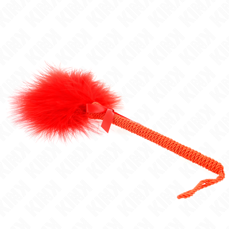 Bondage Nylon Rope Wand with Feathers