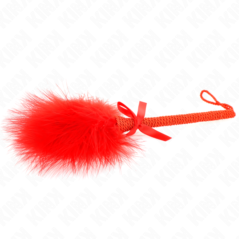 Bondage Nylon Rope Wand with Feathers