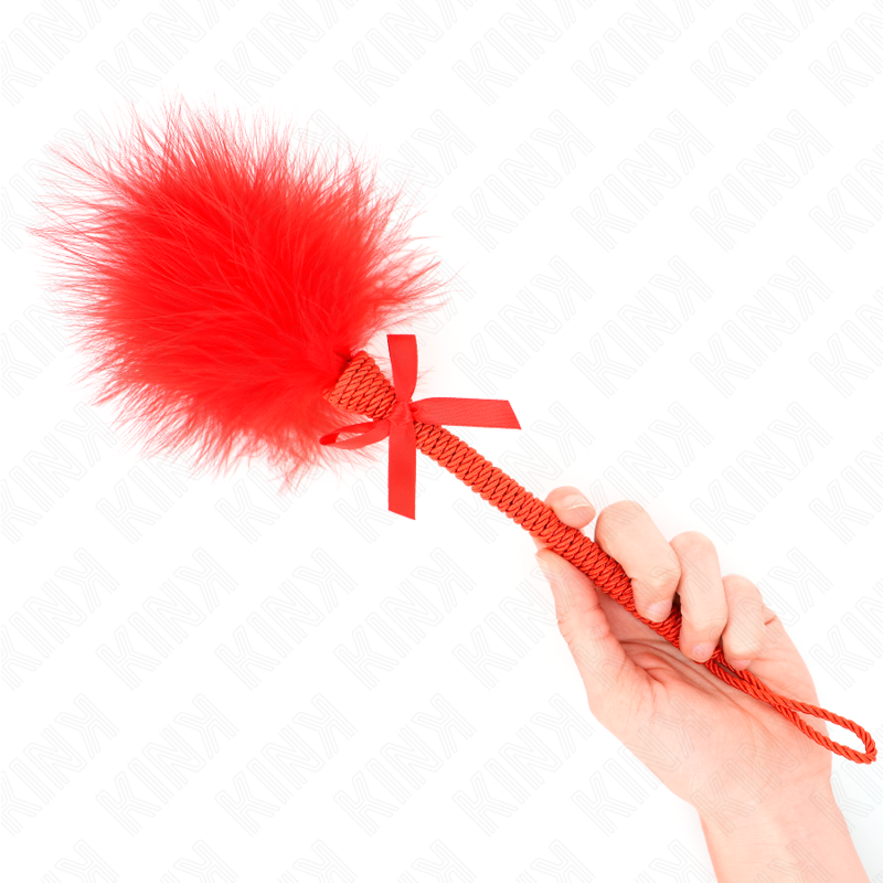 Bondage Nylon Rope Wand with Feathers