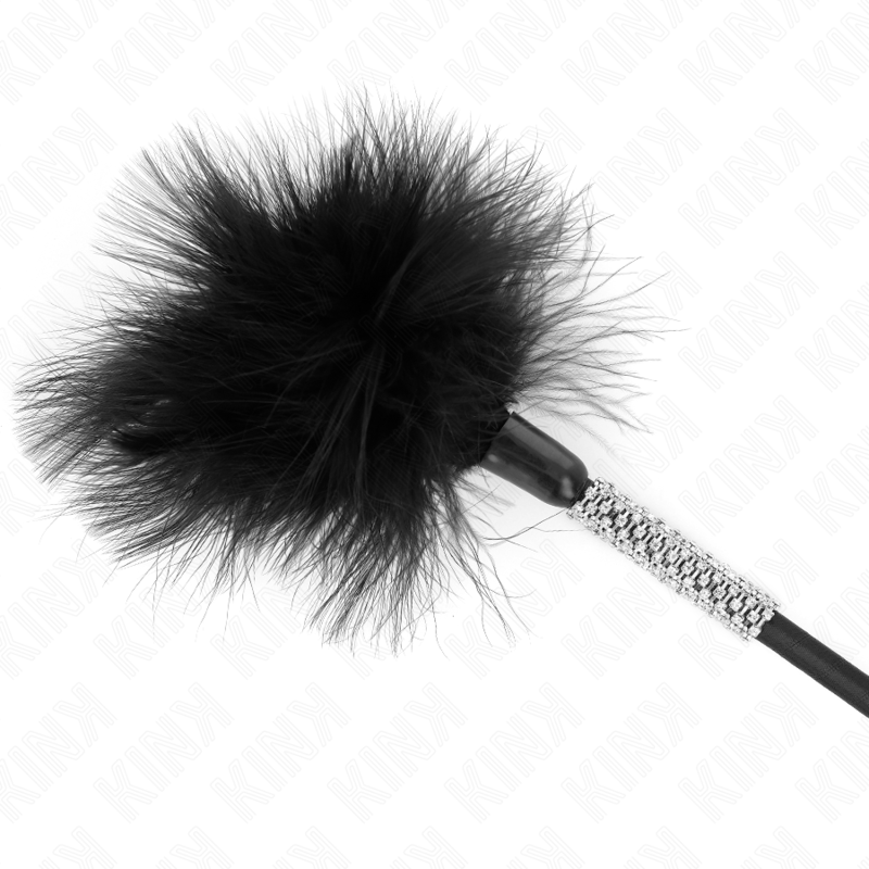 Elegant Rhinestone Tickle Feathers 50cm