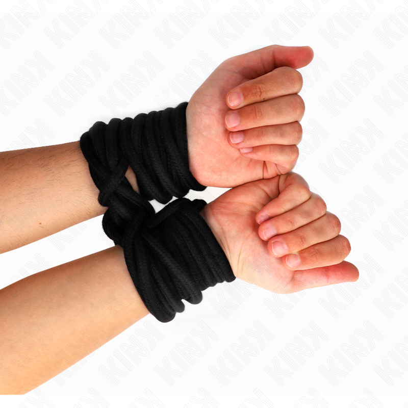 10-Meter Black Cotton Bondage Rope