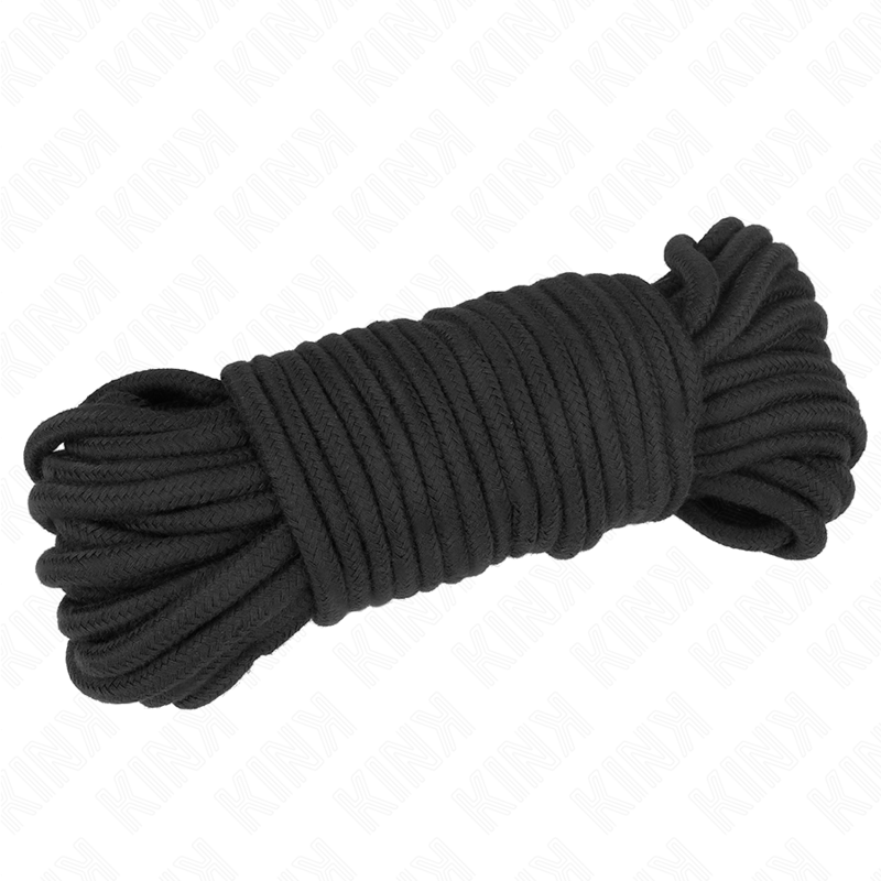 Cuerda de Bondage de Algodón Suave - 20m Negro